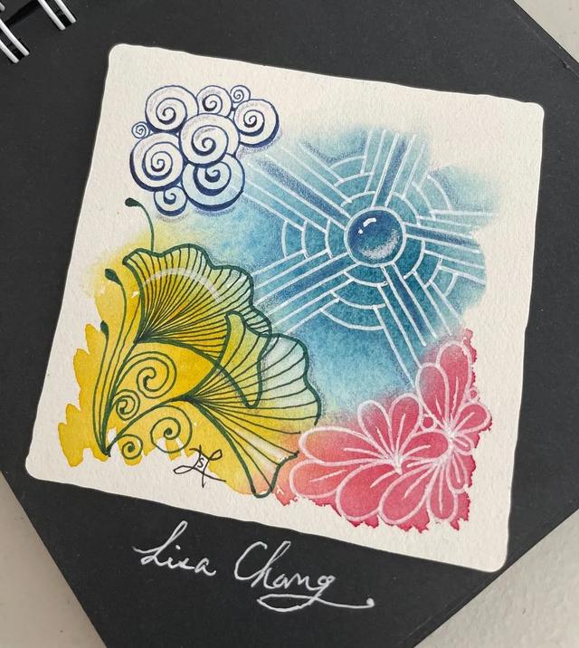 用圆规画出的精美图案，怎样用圆规画好看的图案（画出简单有创意的装饰禅绕画）