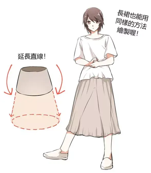 婚纱裙怎么画，婚纱裙怎么画才好看（超全面绘画初学者向的短裙、长裙各种裙子的绘画技巧啊）