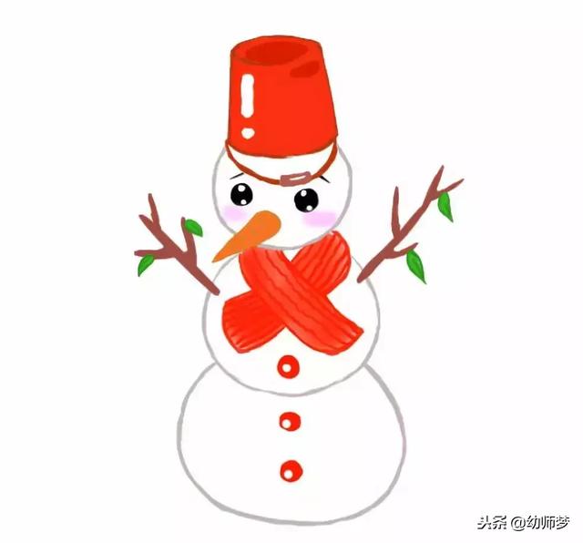 如何画简笔画小雪人，如何画简笔画小雪人的画法（冬天的雪人简笔画教程图解）