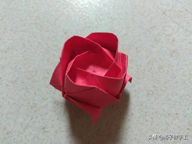 正版川崎玫瑰折法图解，川崎玫瑰折法（详细的图文教程来了）