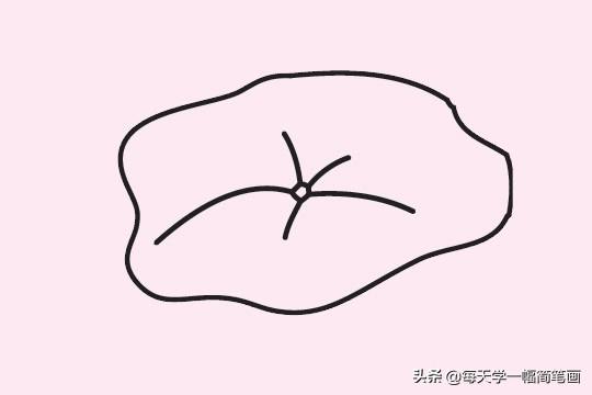 荷叶荷花简笔画，如何简笔画一朵美丽的荷花（每天学一幅简笔画--荷叶简笔画画法步骤图片大全）