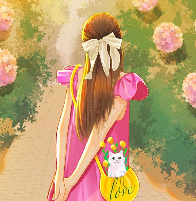 情侣头像一人一张，鱼头:超级好看的情侣头像，一人一张微信（绝美光影插画头像<2>）