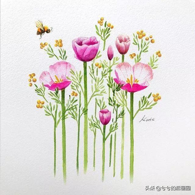 简单的花怎么画，玫瑰花画法（3个简单步骤教你画出一朵小花花）
