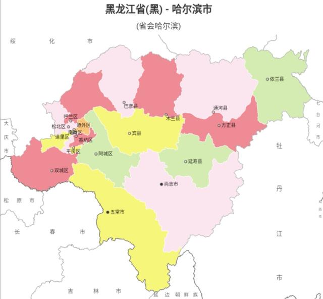 黑龙江省有哪些市(黑龙江省有多少个市和县)插图(2)