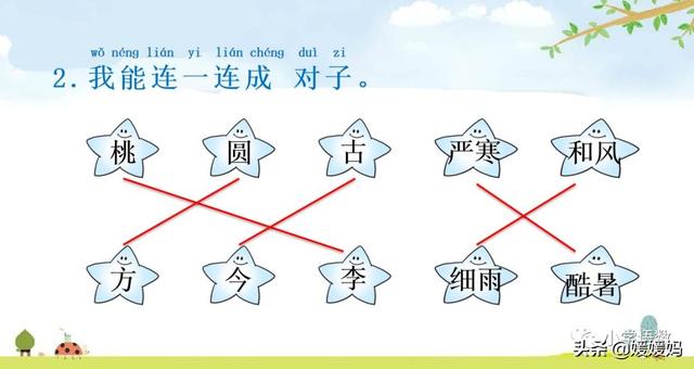 暑可以组什么四字词语，酷暑的四字词语（一年级下册语文识字6《古对今》图文详解及同步练习）