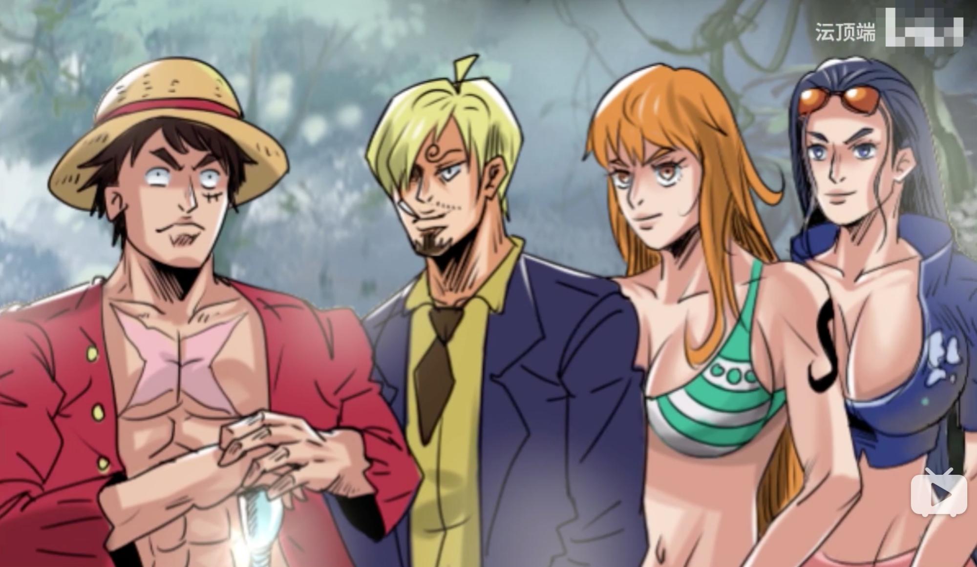 动漫人物桶动漫人物漫画图片(海贼王) - 赤虎壹号