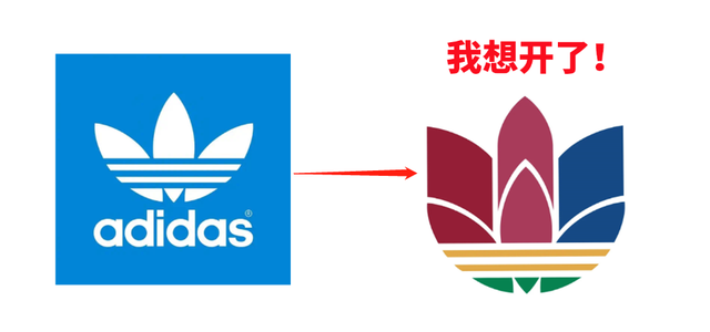 阿迪达斯标志图片，阿迪达斯旗下品牌有哪些logo（Adidas用了48年的三叶草LOGO）