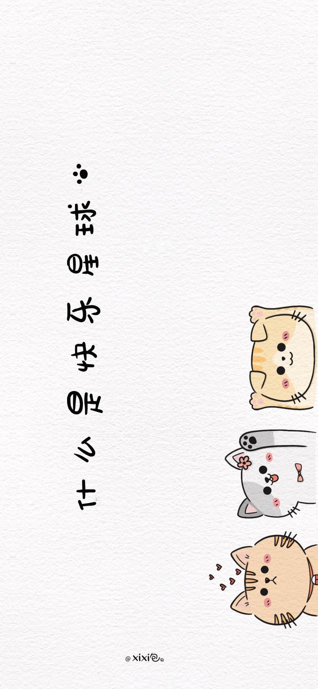 猫咪手机壁纸，微信头像，猫咪手机壁纸（简单又可爱的小猫咪壁纸）