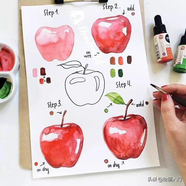 手帐怎么画简单又漂亮，如何画手账简笔画（清新高颜值夏日手账素材分解步骤）
