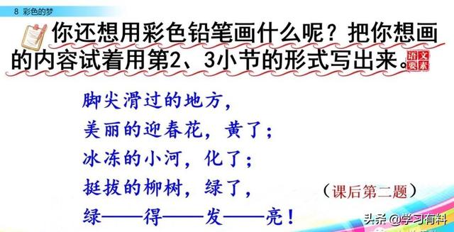 和拼音多音字组词，和拼音组词（统编语文二年级下册第8课《彩色的梦》图文解读+知识点+同步练习）