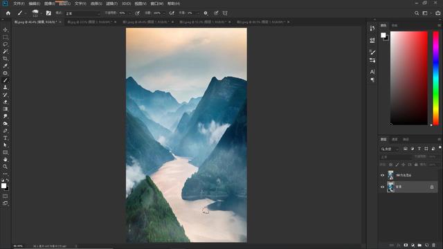ps黑白快捷键，PS怎么快速把图片变成黑白色（3种方法制作云雾效果）