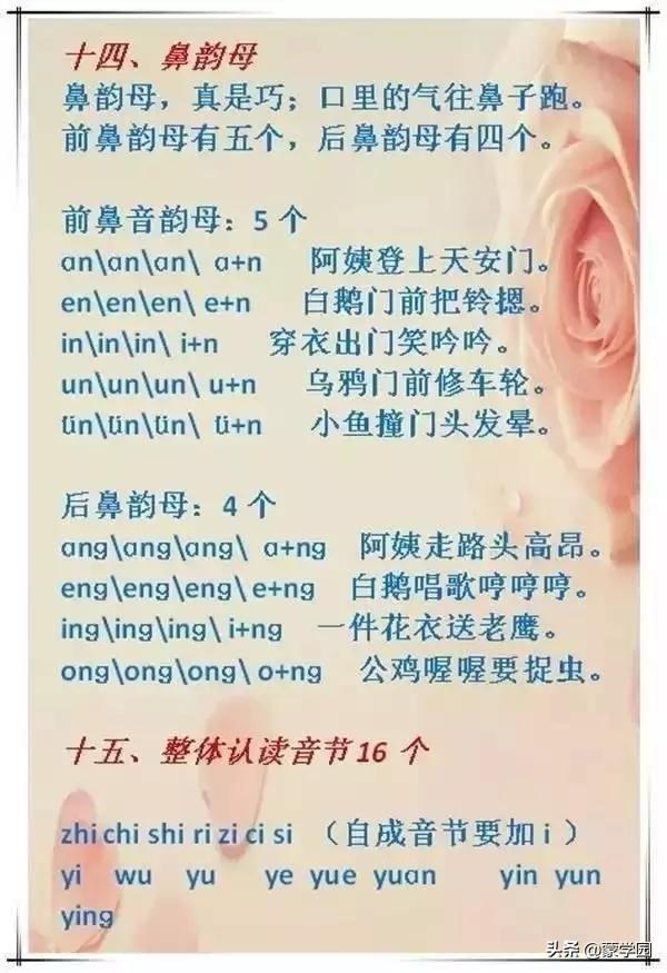 拼音口诀顺口溜，拼音顺口溜口诀（孩子学起来更有趣）