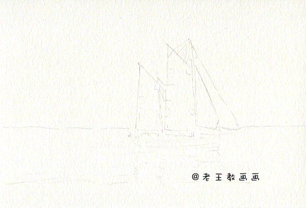 怎样画小帆船，儿童画小帆船怎么画（水彩教程来了）