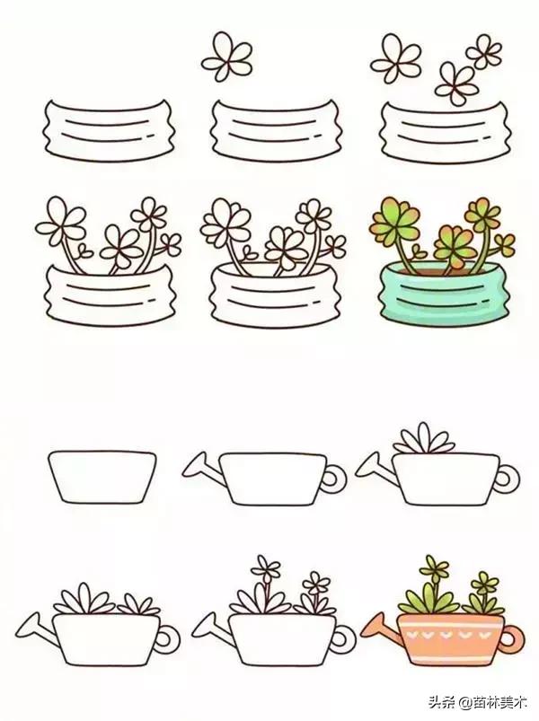 植物简笔画如何画,植物简笔画如何画图片(还能教孩子认植物) 植物简笔画如何画,植物简笔画如何画图片(还能教孩子认植物)