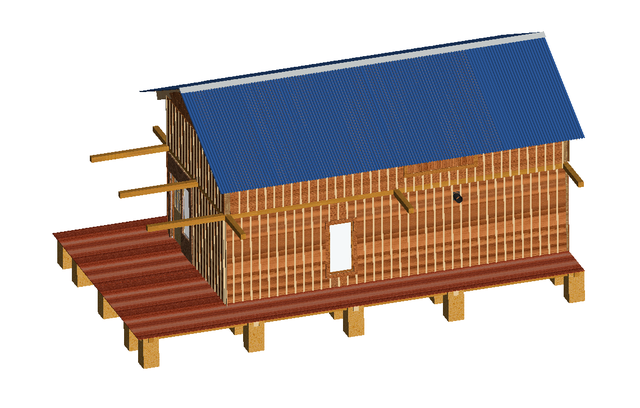 小房子模型制作，房子模型制作 手工（House简易小木屋模型3D图纸）