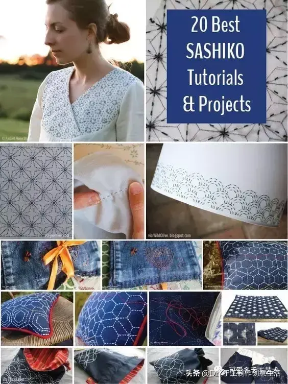 刺子绣入门针法教程，精致优雅的刺子绣