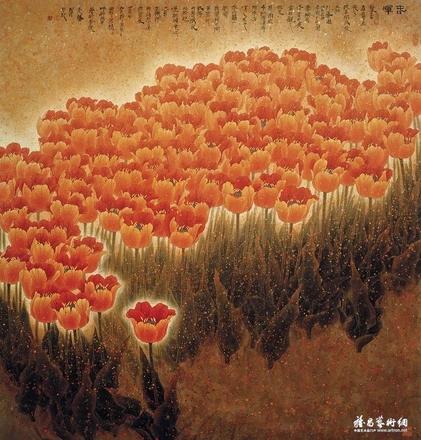 王天胜国画精品欣赏，现代工笔画院院长王天胜作品