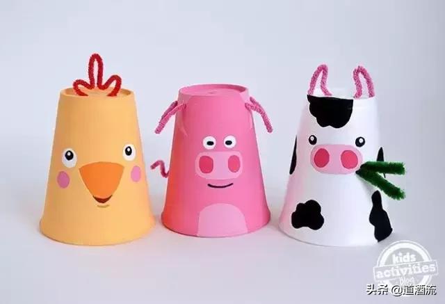 怎么用纸杯做手工，被幼师完爆的一次性纸杯手工
