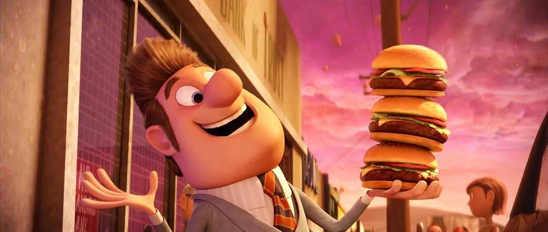 美国奇幻动画电影《天降美食》:食物从天上掉下来,伸手就能吃