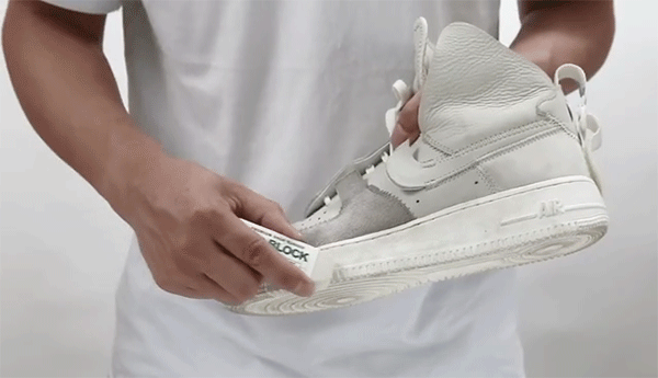 白鞋网面脏了如何清理，网面白色运动鞋清洗小技巧（一块橡皮擦）