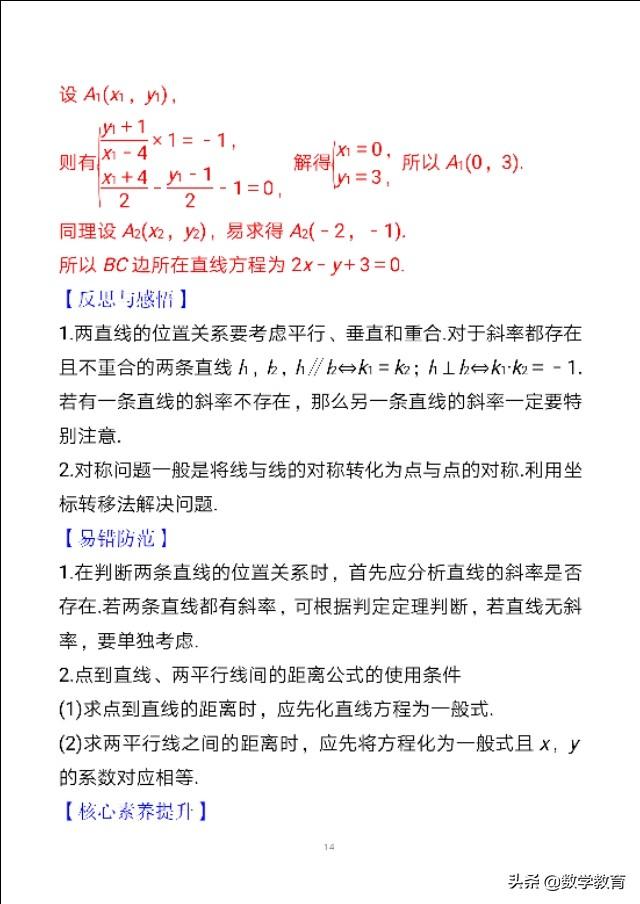 如何画已知点相对于直线的对称点，点到直线的对称点怎么画（高考数学一轮复习）