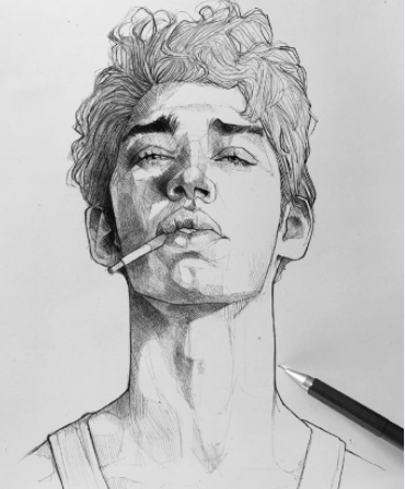 素描漫画人物头像微信，素描漫画人物头像（线条细腻的素描头像.手绘夸张的漫画造型。）