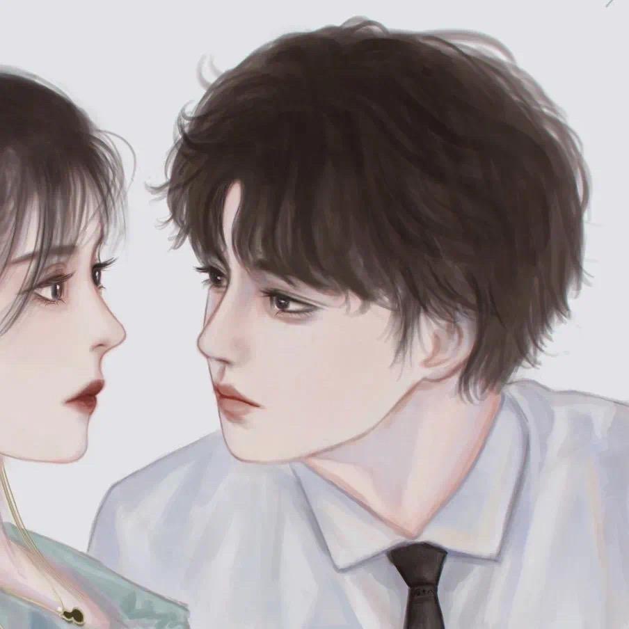 超酷CP情头♡撒拉黑哟，微信头像，超酷CP情头♡撒拉黑哟（抖音热门手绘情侣头像）