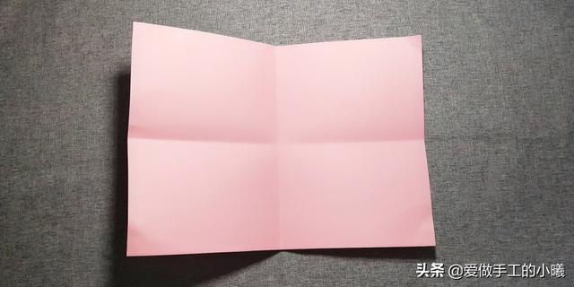 超简单超漂亮折叠贺卡怎么做，手工：贺卡折纸图解