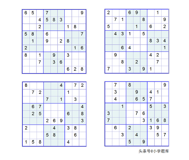 数独的入门解题方法，九宫数独练习和方法