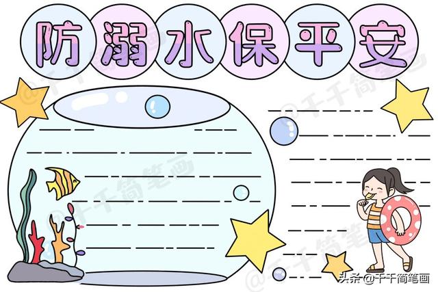 快乐暑假的手抄报，快乐暑假手抄报资料（2020暑假主题手抄报大全）