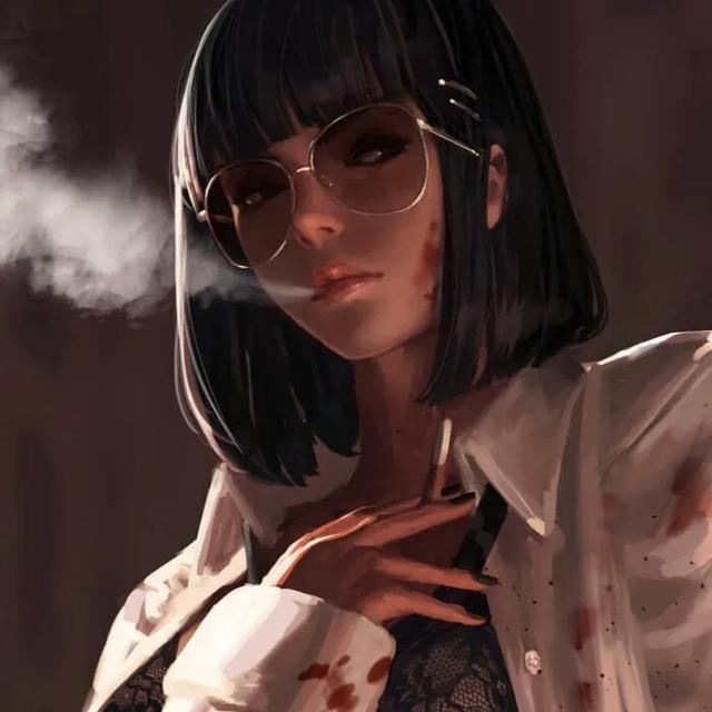 御姐专属性感图，微信头像，御姐专属性感图（抽烟的样子好性感）