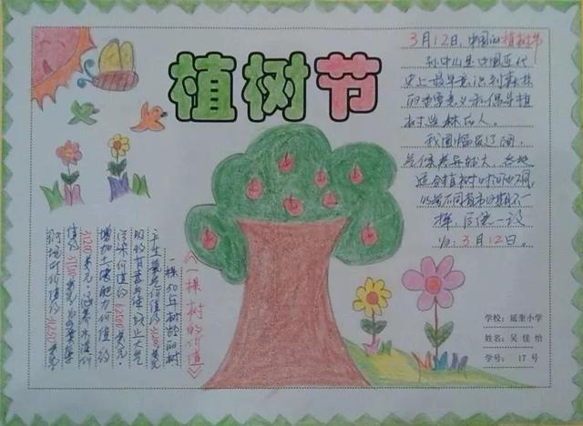 植树节黑板报内容大全，植树节手抄报内容有哪些（3.12植树节手抄报素材+模板+1~6年级作文范文）