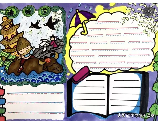 关于诗词的手抄报，关于古诗的手抄报（这些诗词+谚语+手抄报合集）