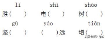 屈曲盘旋读音，小升初语文《声母、韵母和整体认读音节》训练题及答案