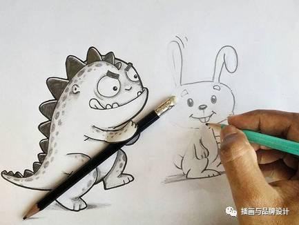小恐龙怎么画，恐龙怎么画简单又好看（创意手绘丨他画出一只很有戏的小恐龙）