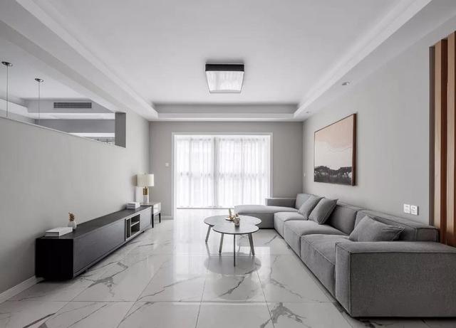 室内地板砖装修图片，室内地板砖效果图（客厅铺地砖+房间铺地板是最佳搭配）