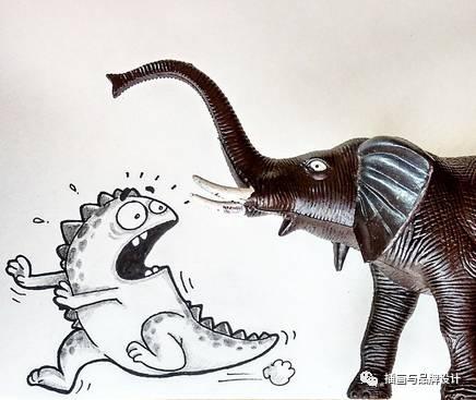 小恐龙怎么画，恐龙怎么画简单又好看（创意手绘丨他画出一只很有戏的小恐龙）
