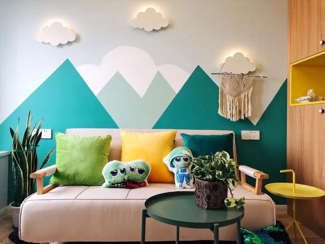 如何选择墙面漆颜色，一面墙刷多种颜色