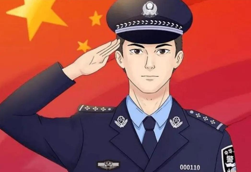 中国警察二次元图片