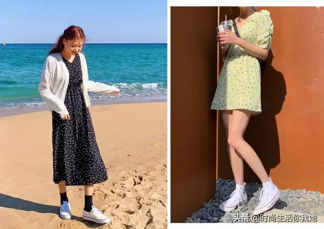 麻豆网官网萧萧麻豆网，2020春季最时尚穿搭“平底+裙”