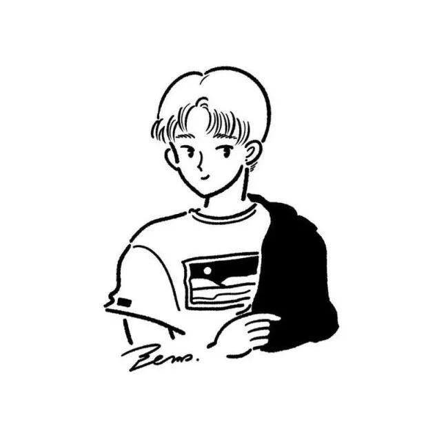 十二：手绘简笔画头像微信，十二：手绘简笔画头像（让你在朋友圈与众不同）