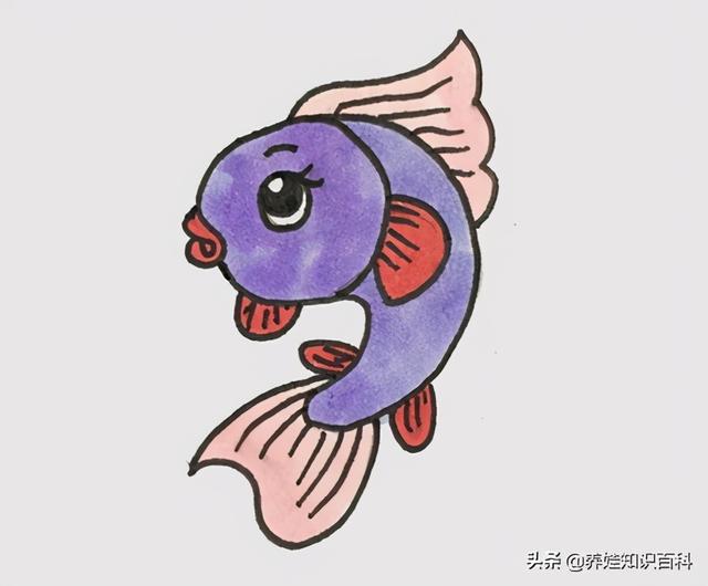 一笔一划教宝宝画行简笔画 如何画小鱼，一笔一划教宝宝画行简笔画（喜欢小鱼的小朋友来学学）