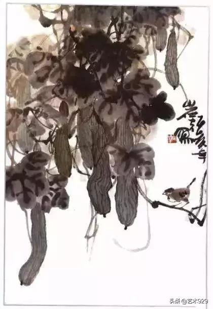 丝瓜喜欢阴还是阳，丝瓜苗喜阳还是阴（一教就会，国画丝瓜的写意画法）