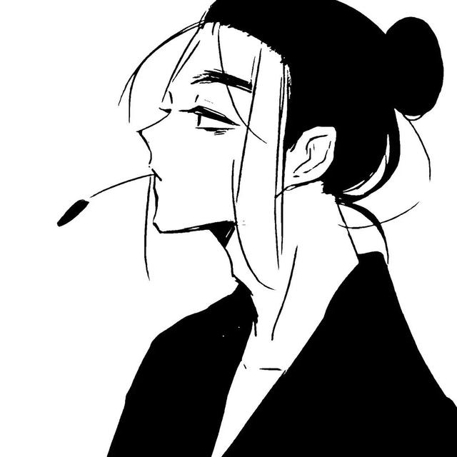 路哥黑白头像微信，路哥黑白头像（超帅的一组黑白动漫头像）