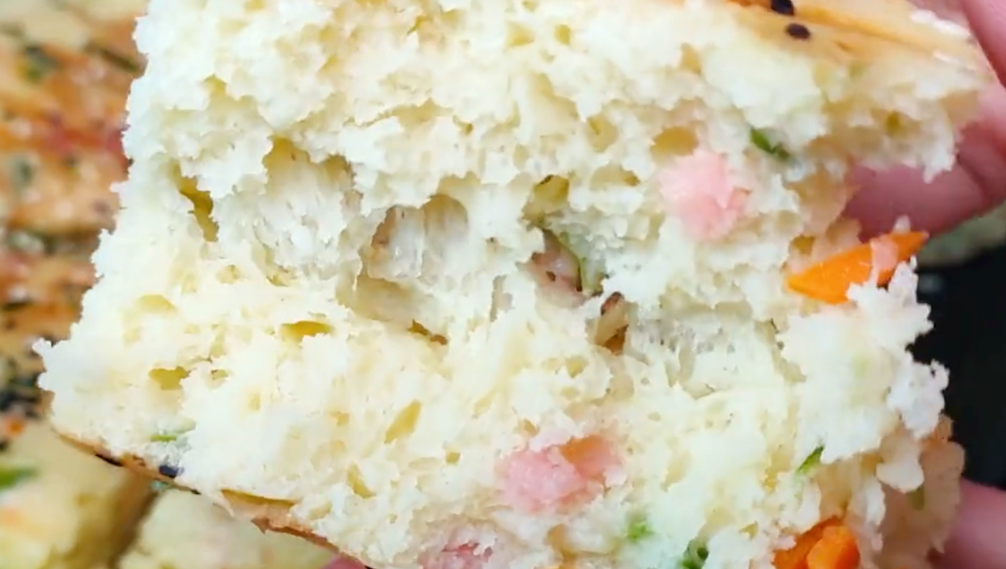 图片[8]-【大米蔬菜饼】做法步骤图 出锅松软鲜香 大人孩子都爱吃-起舞食谱网