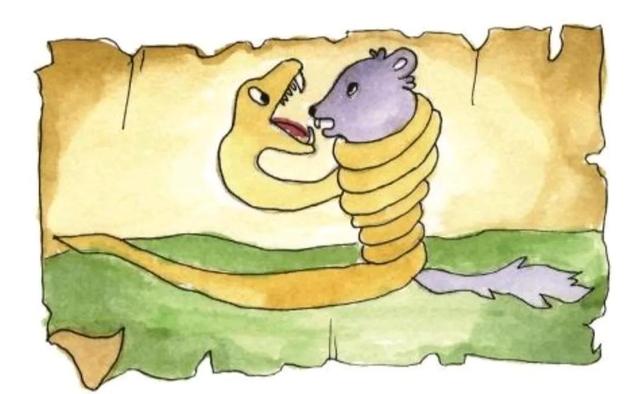 蟒蛇吃人动画 巨蛇图片