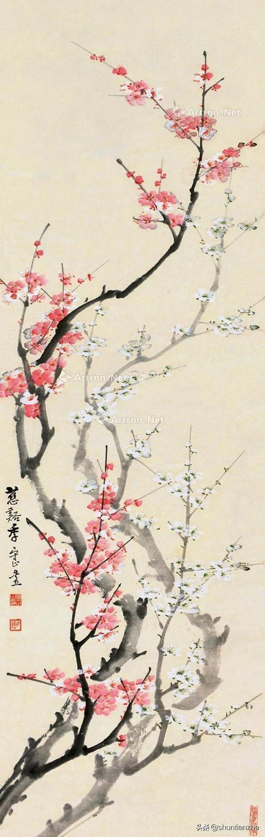 写意梅花100种画法，构图一百例，学完够用了