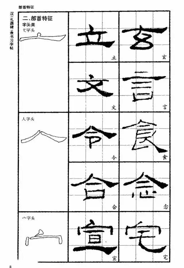 隶书的写法和技巧，两三笔就教你写活隶书