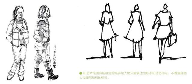 超简单风景速写入门初学者，适合初学者学习的速写中植物配景的画法图解教程