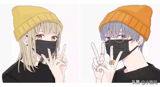 情头 情侣 单人一人一张动漫，单人动漫情侣头像微信（第九篇：卡通可爱情侣头像）